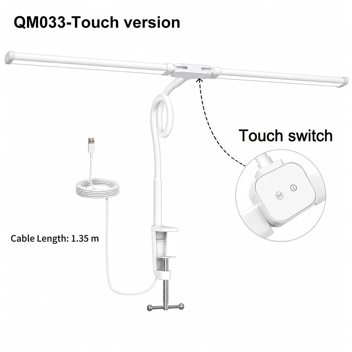 DuoBeam Wide-Angle Desk Lamp