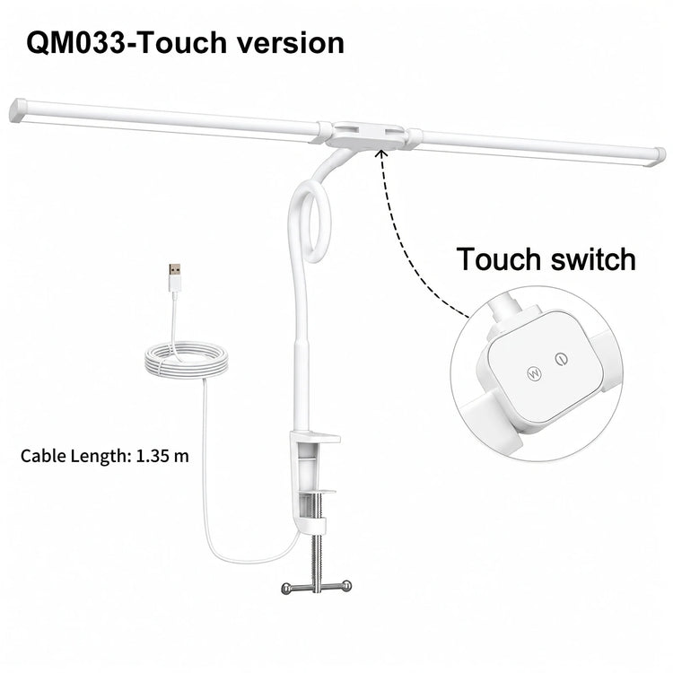 DuoBeam Wide-Angle Desk Lamp