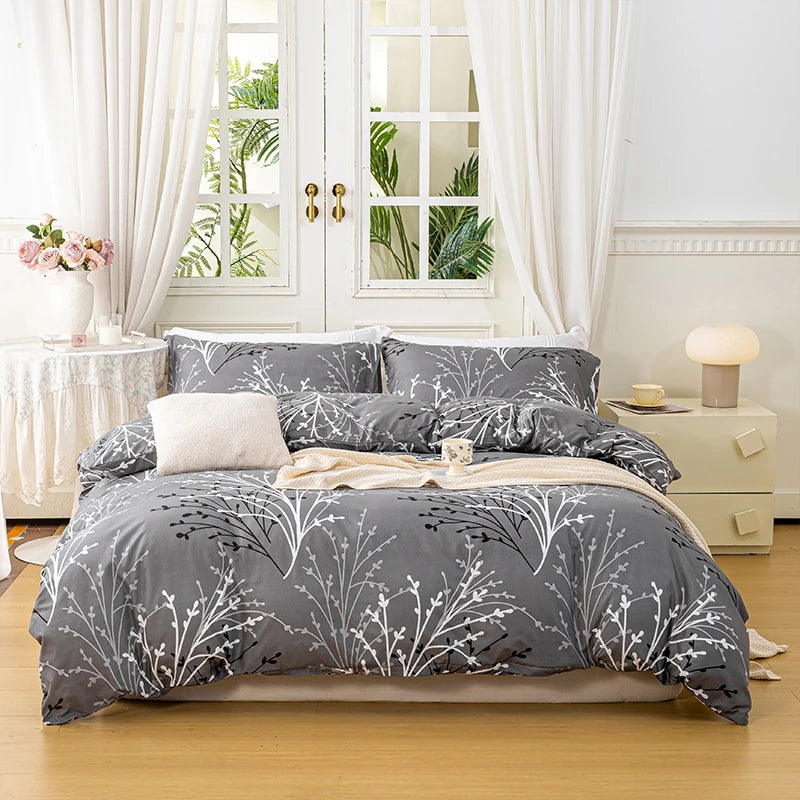 WilloPillow BotanicalHaven™ Leaf Floral Bedding Set