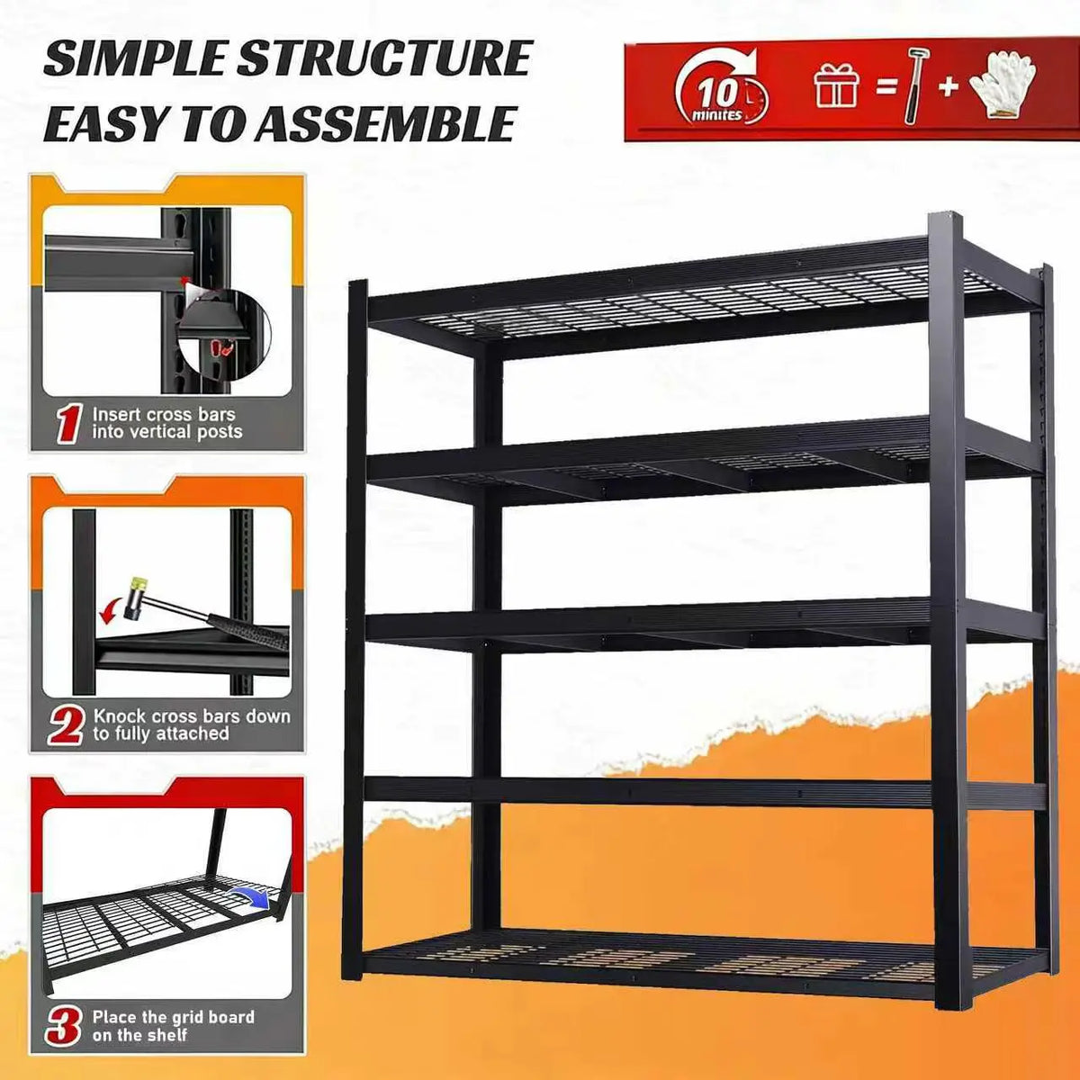 Willo SteelRise™ 72" Utility Storage Rack
