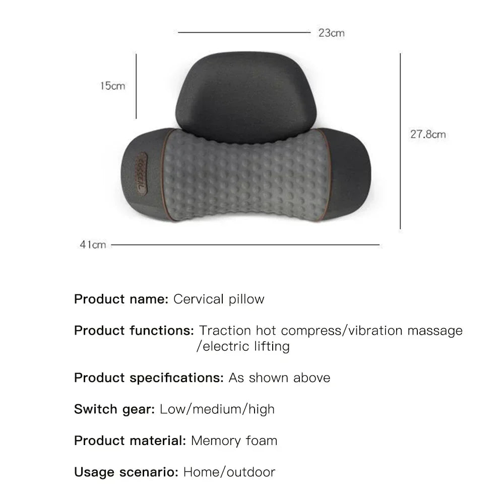 WilloPillow ZenPulse™ Heated Massage Memory Foam Pillow