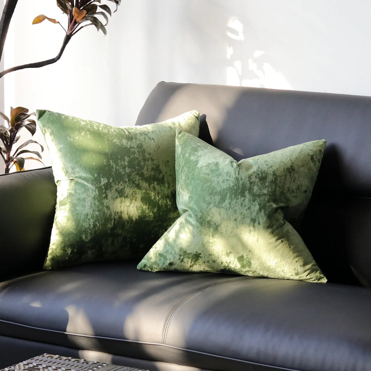 PlushAura Velvet Cushion Cover