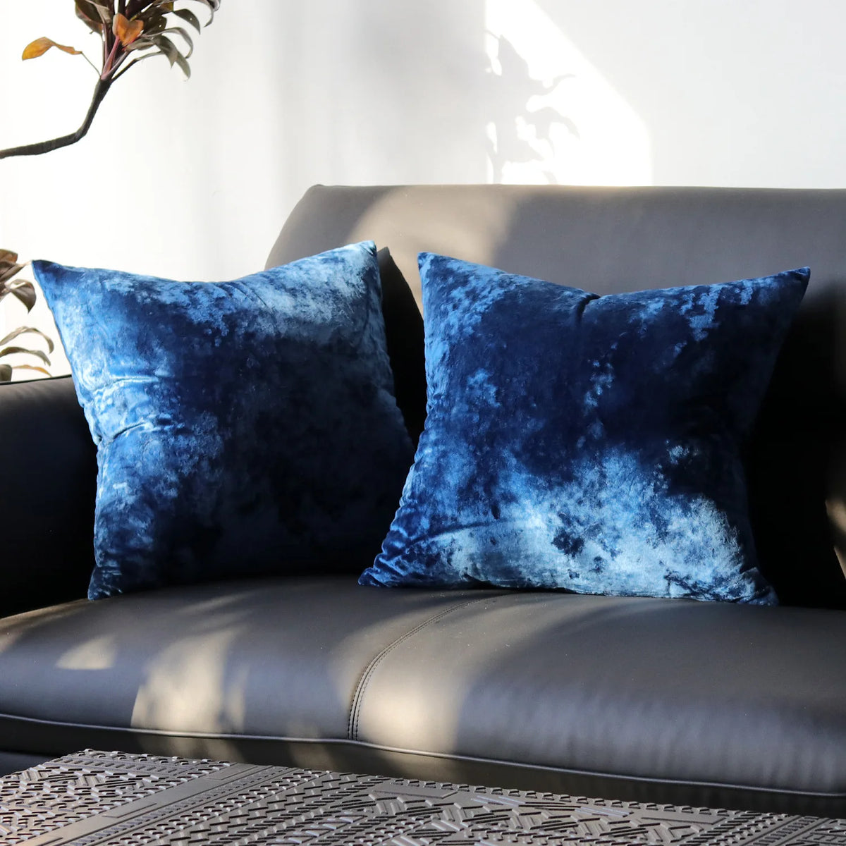 PlushAura Velvet Cushion Cover