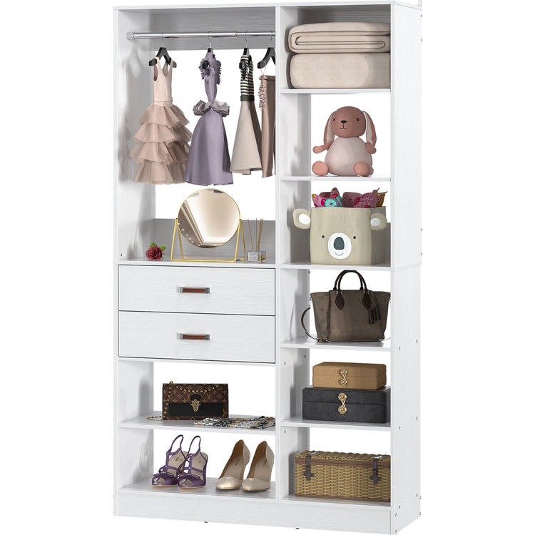ClosetCraft 10-Shelf Wardrobe System