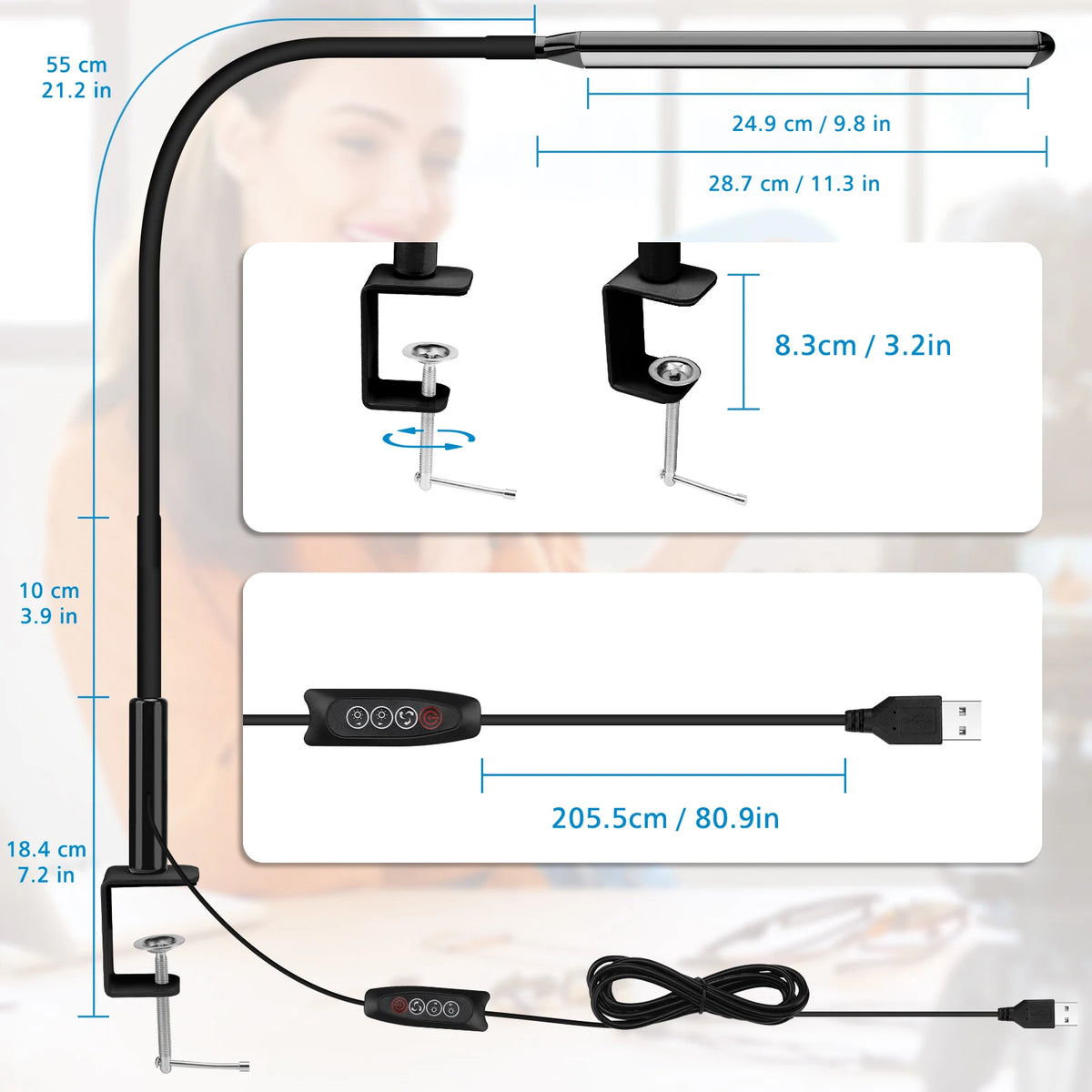 FlexGlow Clip-On Reading Light