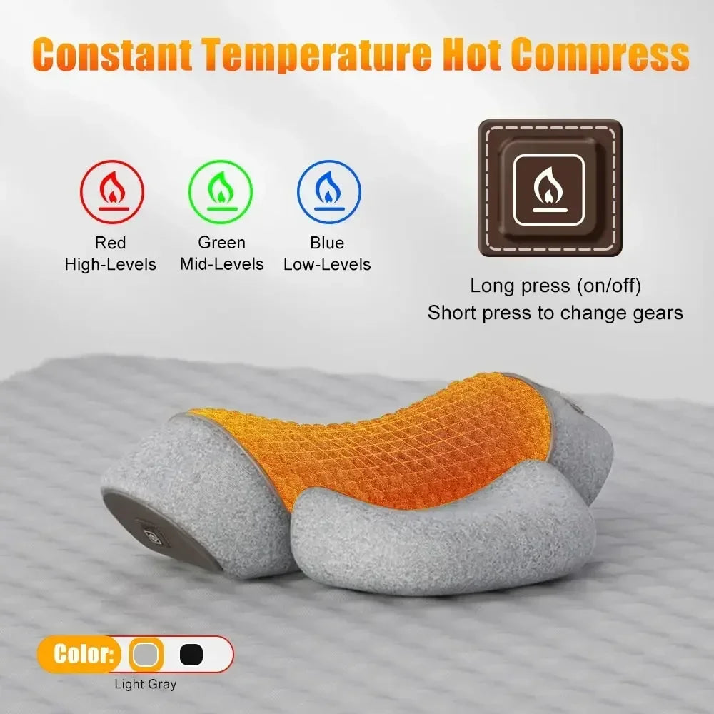 WilloPillow ZenPulse™ Heated Massage Memory Foam Pillow
