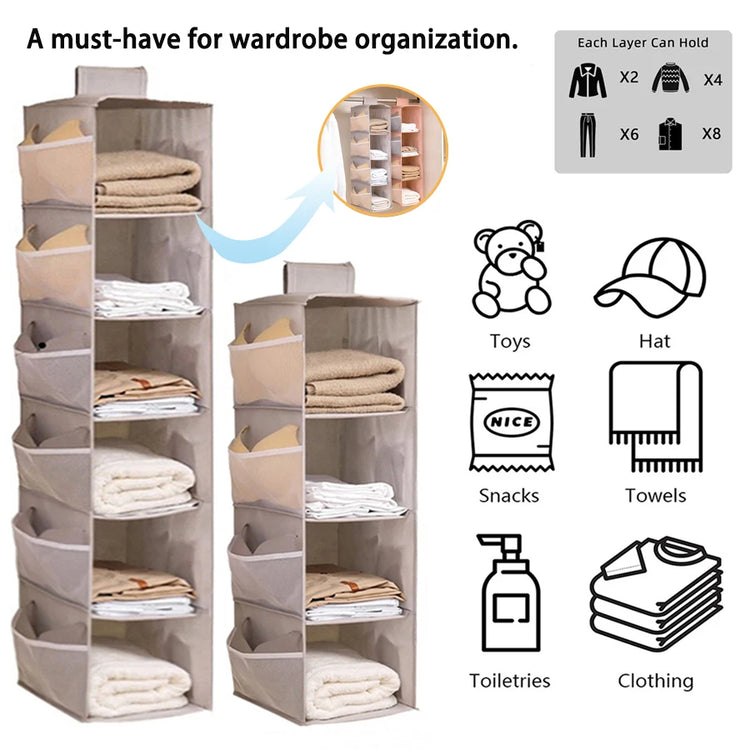 HangNest Closet Shelf Organizer