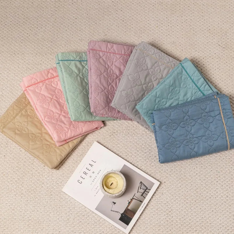 100% Cotton Quilted Pillow Cover 40x60cm48x74cm Large Size Embroidered Pillowcase Protector Thickened for Pillow Core Protection