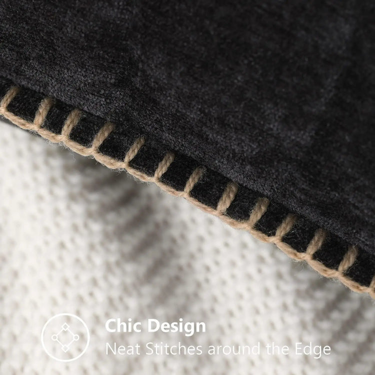 Stitch Soft Chenille Cushion Cover