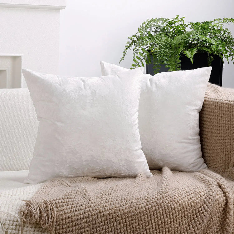 PlushAura Velvet Cushion Cover