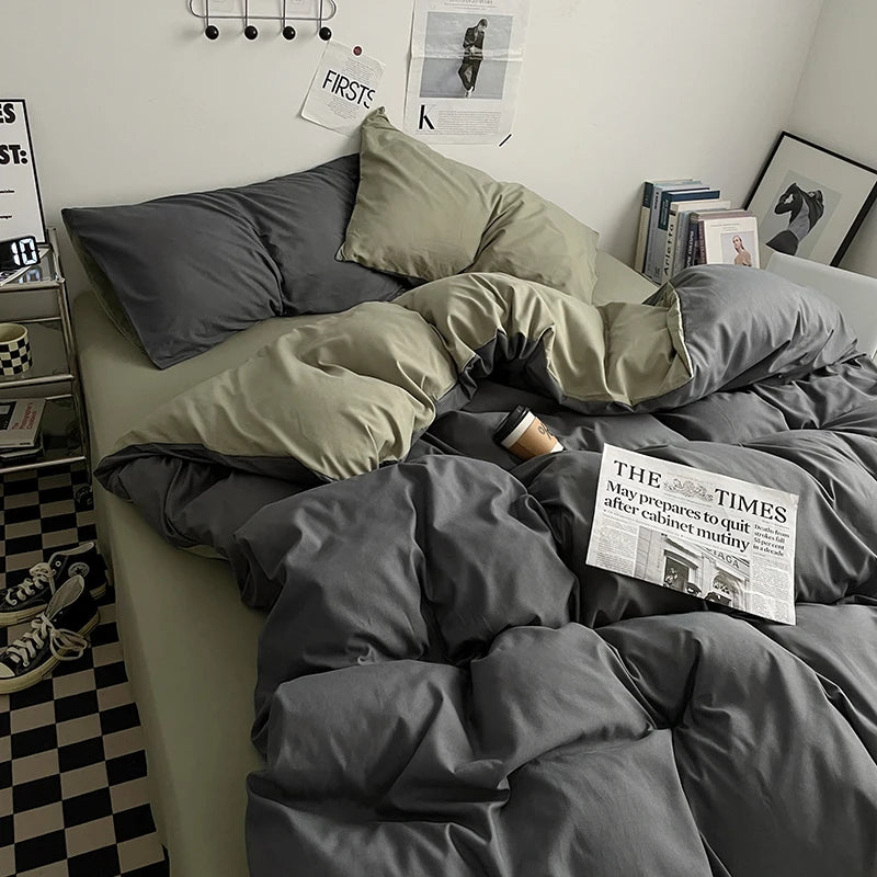 WilloPillow DuoHaven™ Two-Tone Bedding Set