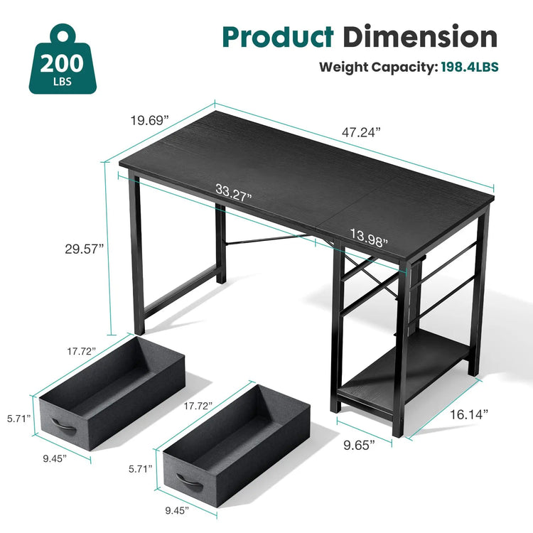 WorkNest Reversible Storage Desk