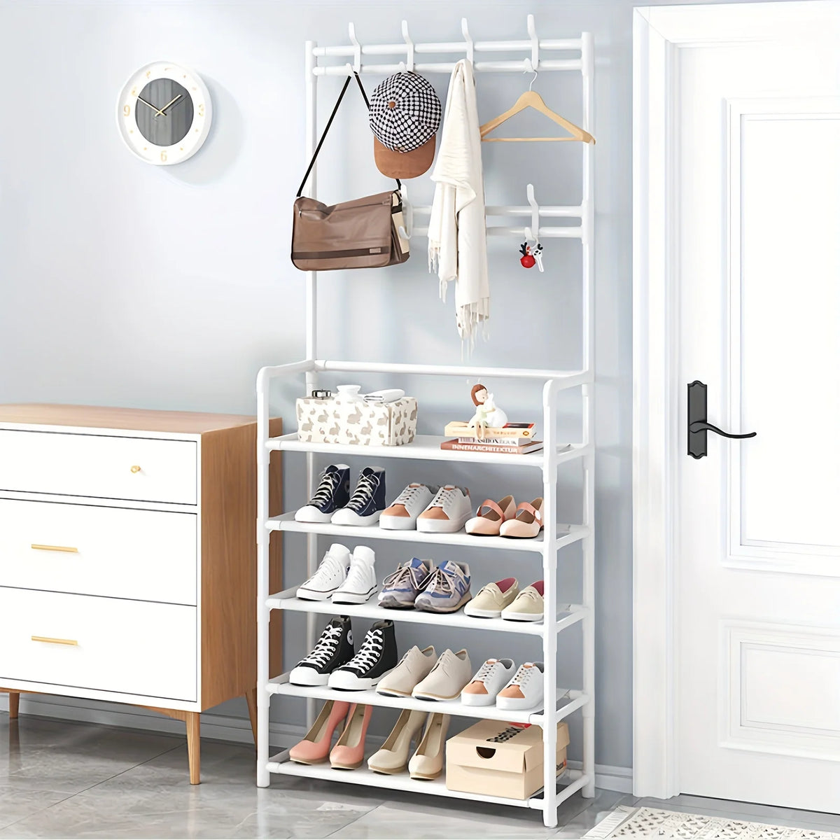 Willo EntryRise™ 5-Tier Coat & Shoe Rack