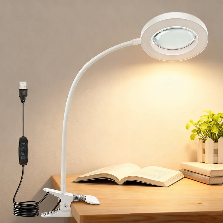 DetailGlow™ 5X Magnifying Clip Lamp 🔍💡