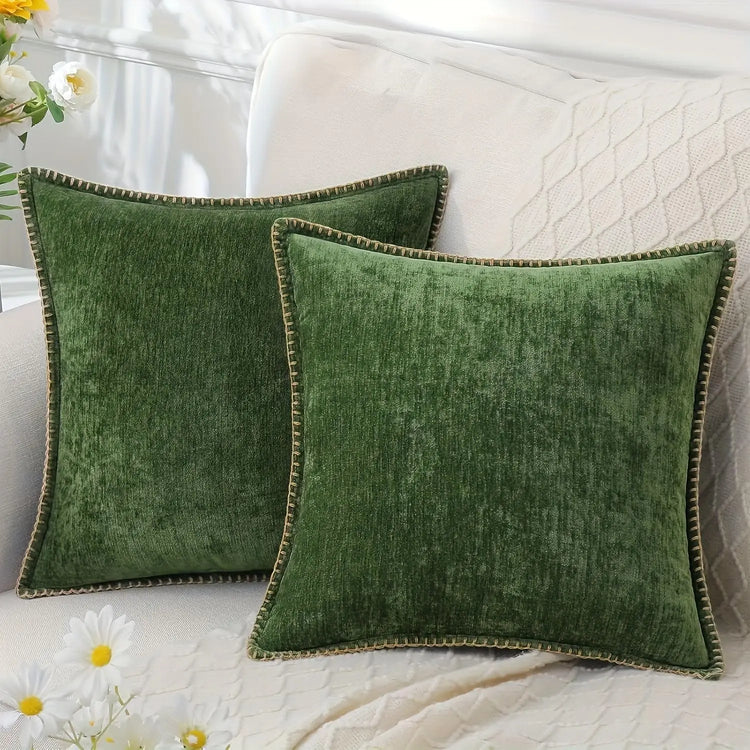 Stitch Soft Chenille Cushion Cover