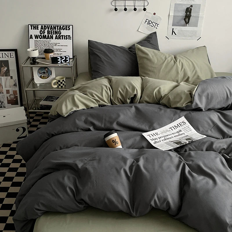 WilloPillow DuoHaven™ Two-Tone Bedding Set