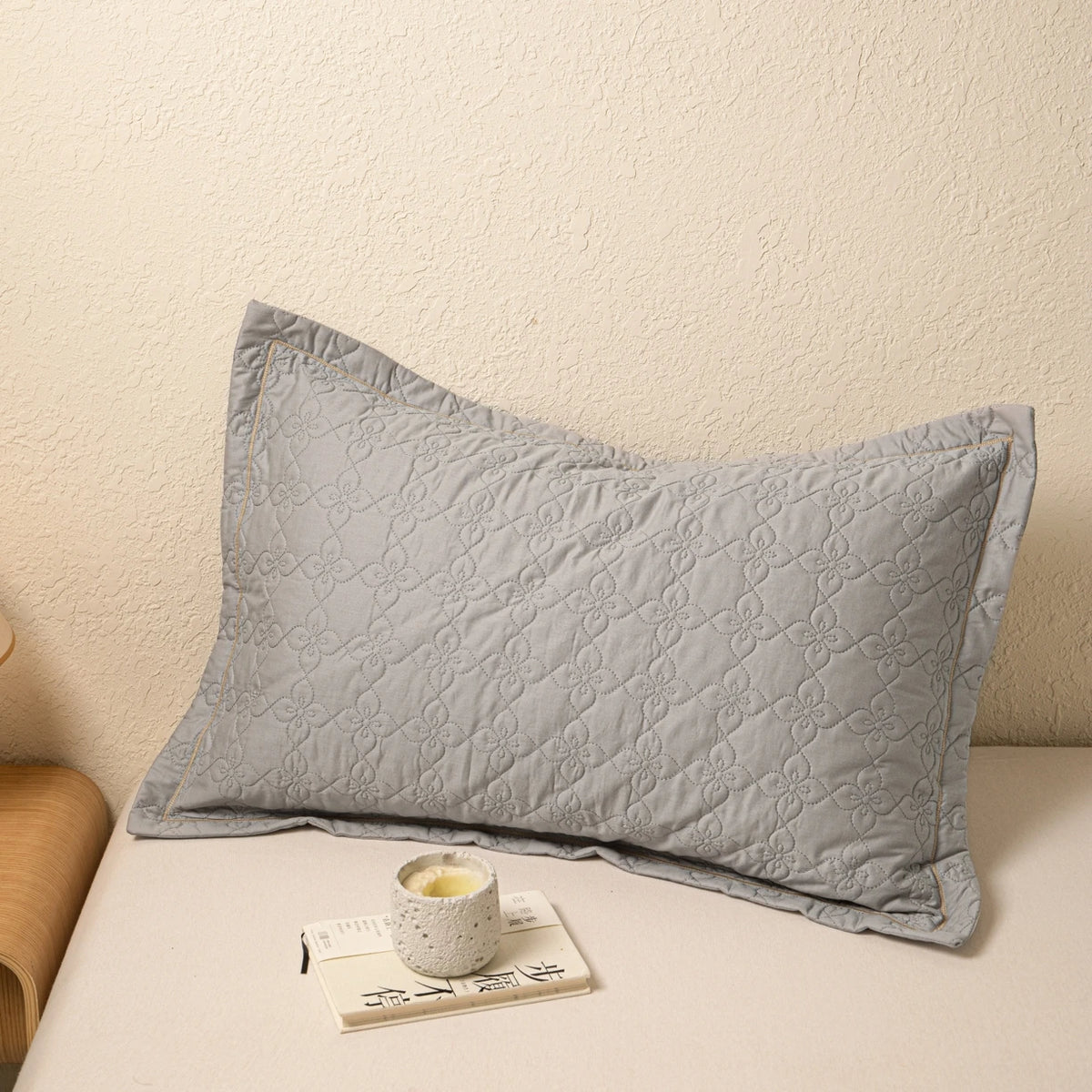 100% Cotton Quilted Pillow Cover 40x60cm48x74cm Large Size Embroidered Pillowcase Protector Thickened for Pillow Core Protection