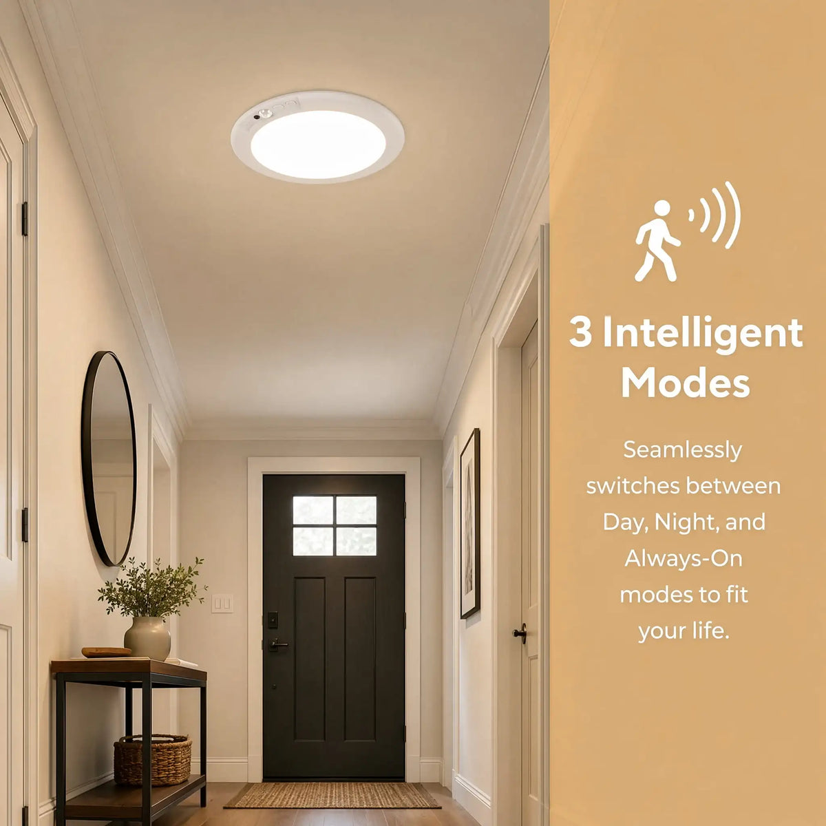LumiSense Wireless Motion Ceiling Light