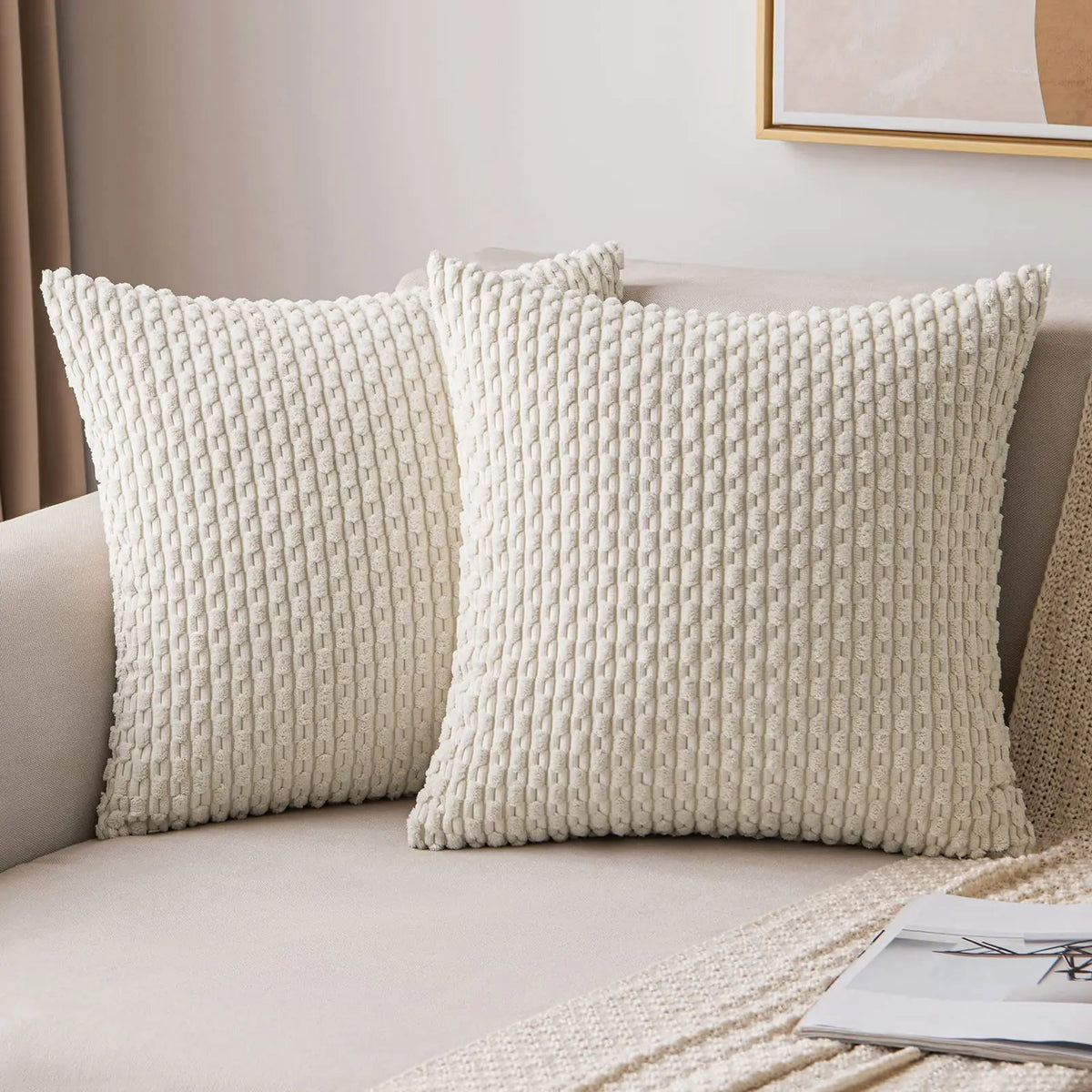 CordLine™ Striped Cushion Cover 🌿☁️