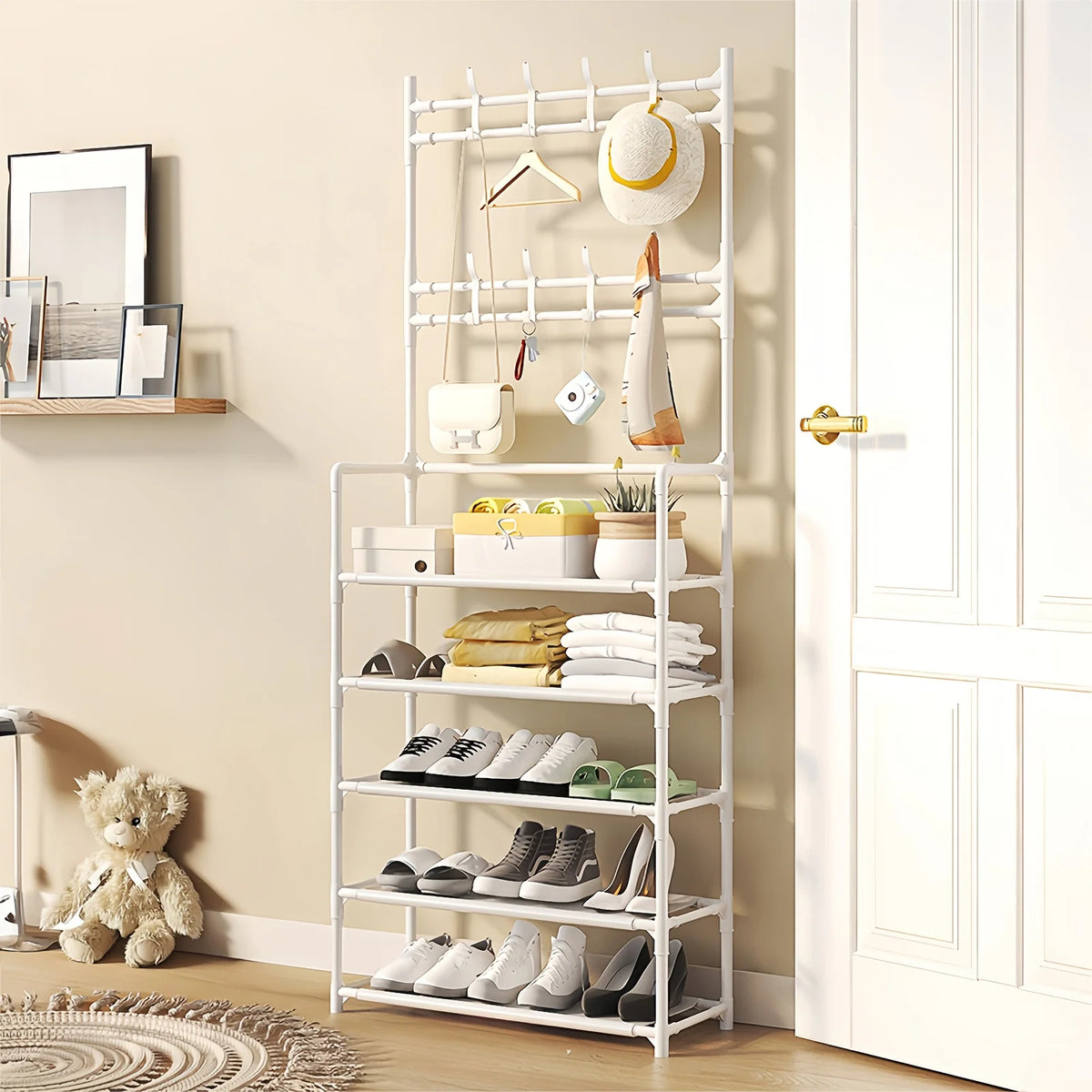 Willo EntryRise™ 5-Tier Coat & Shoe Rack