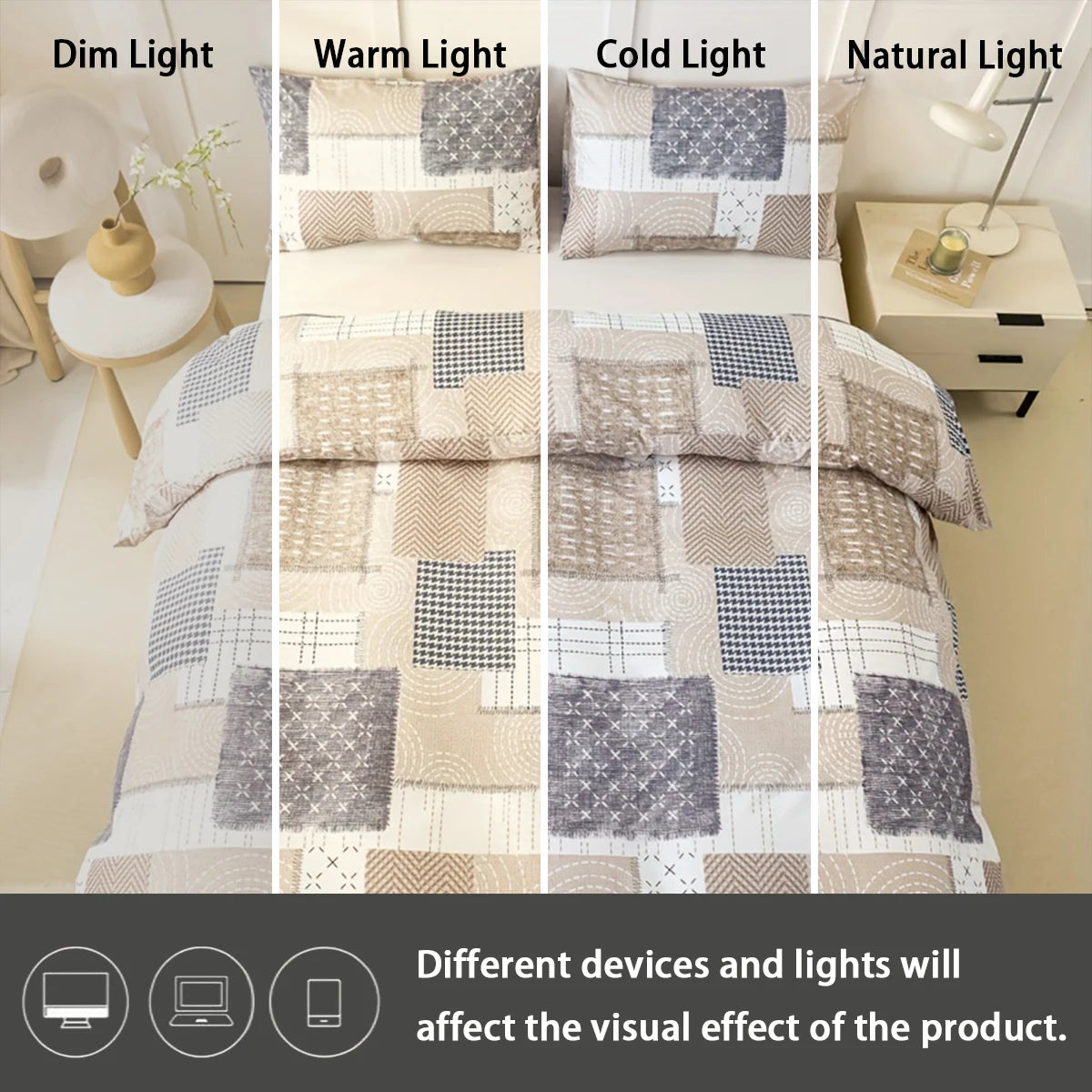 WilloPillow PatchLuxe™ Modern Patchwork Bedding Set