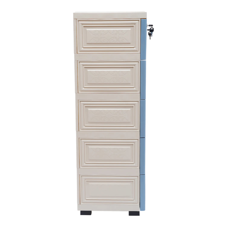 LockNest 6-Drawer Rolling Dresser